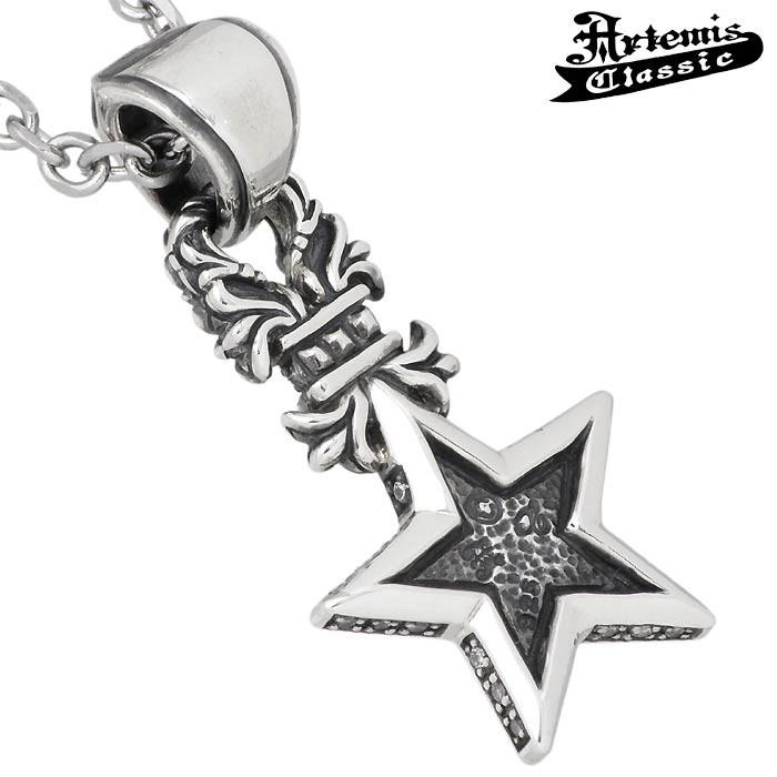 アルテミスクラシック フローラルスターチャームネックレスsilver925