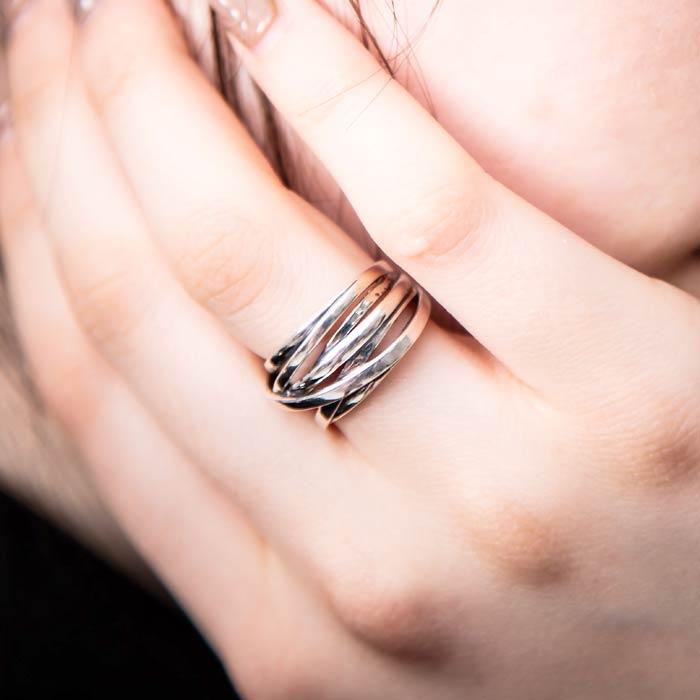 アルテミスクラシック レイヤードクロスリング レイヤードクロスリング ACR0286 Layered cross ring シルバー
