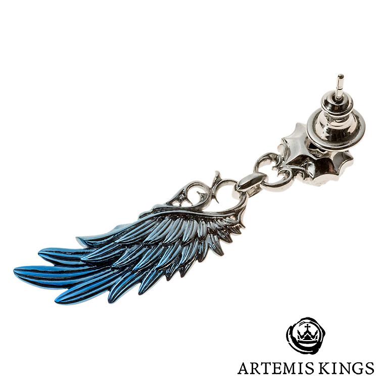 ARTEMIS KINGS（アルテミスキングス） 青彩ウイング シルバーピアス