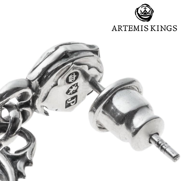 ARTEMIS KINGS クロスピアス(片耳用) 美品 メンズ シルバー925 楽天市場】アルテミスキングス ピアス メンズ シルバー925 片耳 クロス