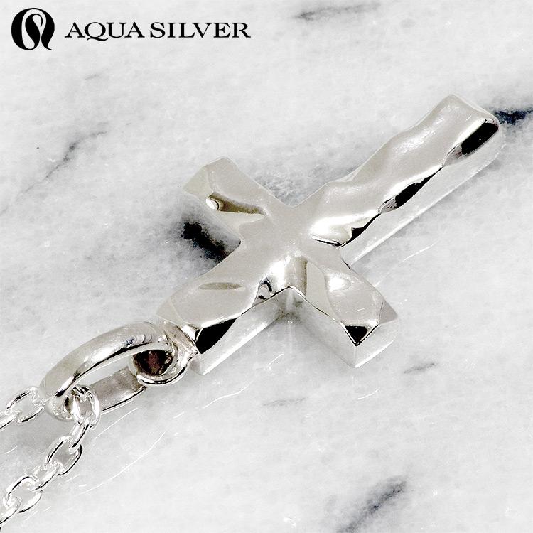 AQUA SILVER（アクアシルバー） ゆらぎ クロス シルバー ペンダント