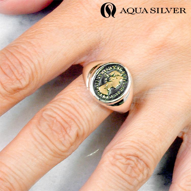 AQUA SILVER（アクアシルバー） 幸せの シックスペンス コイン