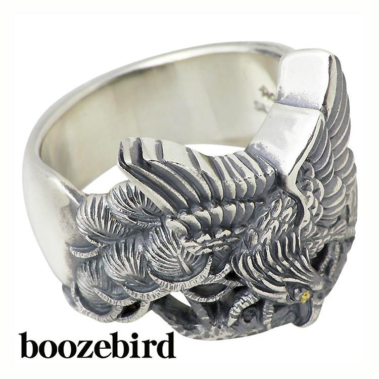 ブーズバード boozebird 松に鷹 シルバー リング 指輪 K24 13〜30号