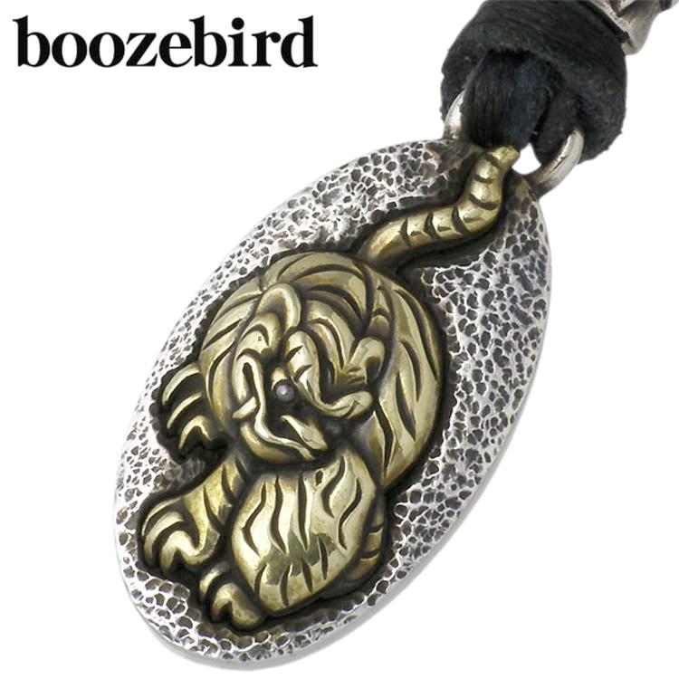 ブーズバード boozebird 虎 シルバー ネックレス 革紐付き シルバー925