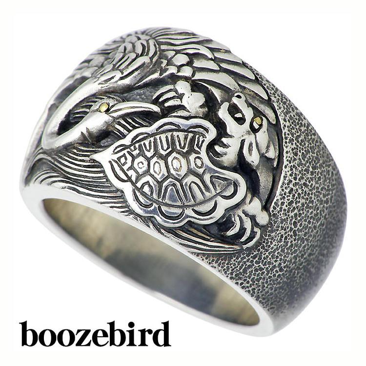 ブーズバード boozebird 鶴亀 シルバー リング 指輪 K24 15〜30号