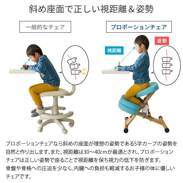 プロポーション チェア キッズ デスクワーク 勉強 学習 椅子 イス 姿勢