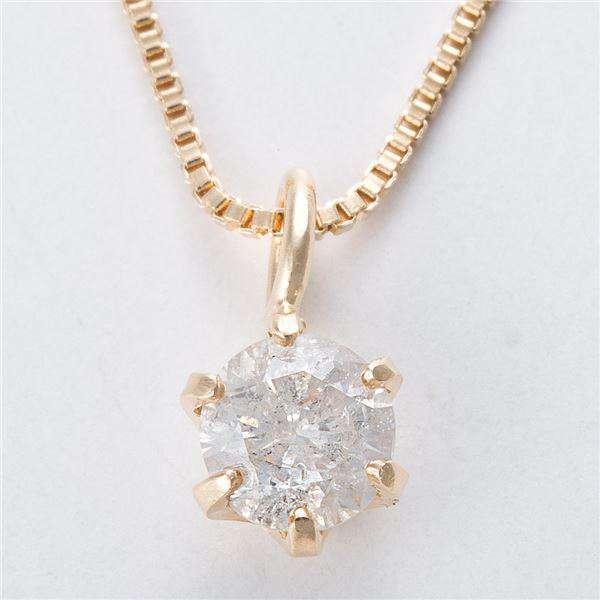 5/7までポイント5倍 K18 0.1ct ダイヤモンド ペンダント ネックレス ベネチアンチェーン 鑑定書付き
