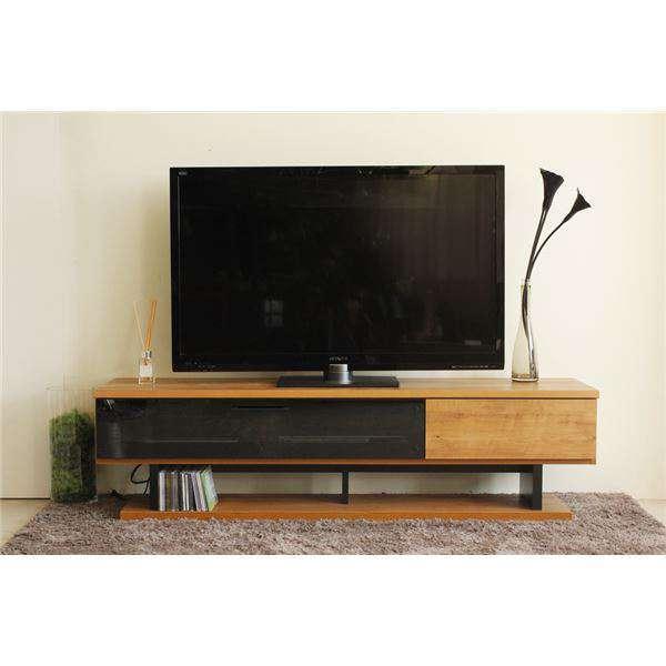 ヴィンテージ風 ローボード テレビ台 ライトブラウン 幅160cm 引き出し 