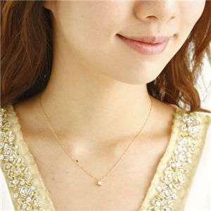0.15ct ダイヤモンド プリンセスカット ペンダント ネックレス 