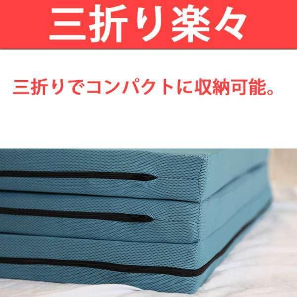 エイプマンパッド 高反発マットレス ダブル 厚さ7cm ミッドブルー 高