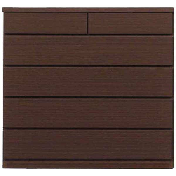 7日までポイント5倍！ 頑丈薄型チェスト 収納棚 5段 幅90cm ブラウン