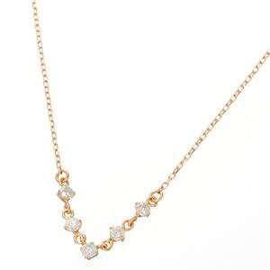 Amelie Monchouchou ディアプリュイ K18 ダイヤモンド ペンダント ネックレス ピンクゴールド