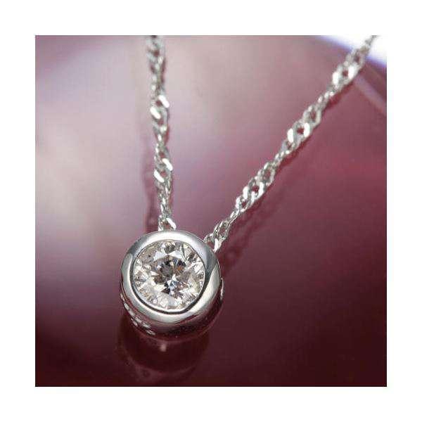 3/1までポイント5倍 プラチナPt900 ダイヤモンド ベゼル ペンダント ネックレス