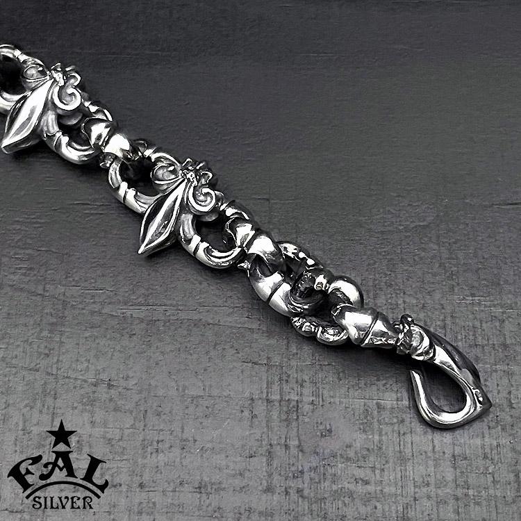 エフエーエル F.A.L FAL シルバーブレスレット リリー ブロッサム バーティカル ブレスレット メンズ 腕輪の画像