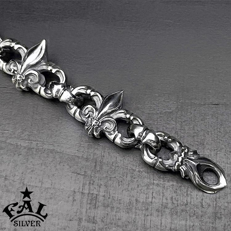 エフエーエル F.A.L FAL シルバーブレスレット リリー ブロッサム バーティカル ブレスレット メンズ 腕輪の画像