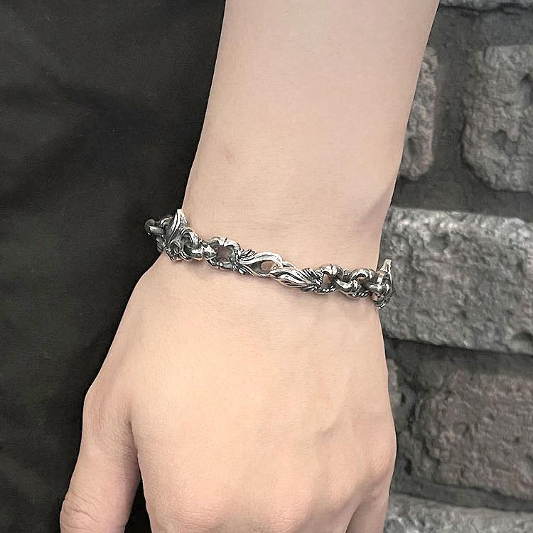 エフエーエル F.A.L FAL シルバーブレスレット リリー ブロッサム バーティカル ブレスレット メンズ 腕輪の画像