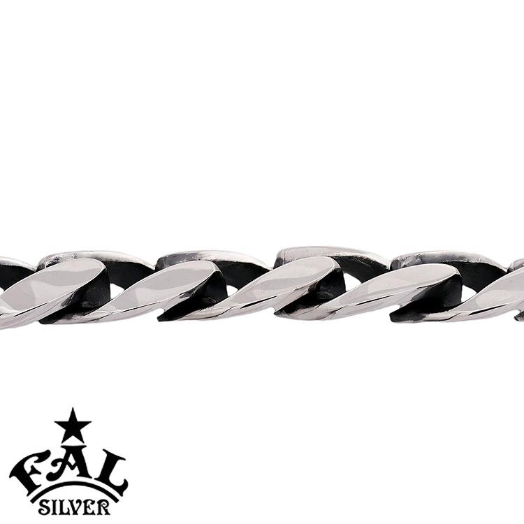 エフエーエル F.A.L FAL シルバー 喜平 BLC プレーン ブレスレット メンズ レディース シルバー925 アクセサリー 国産 日本製の画像
