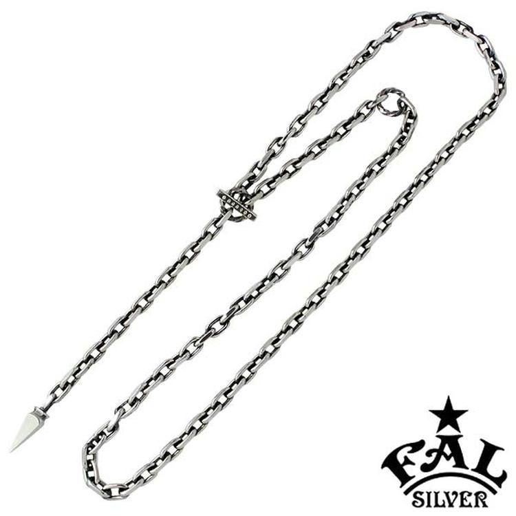 8日までポイント5倍 エフエーエル F.A.L FAL シルバーネックレス メンズ ニードルテール チェーンの画像