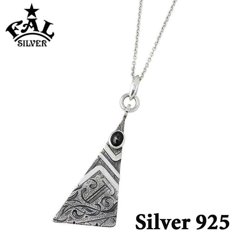 エフエーエル F.A.L FAL シルバーペンダントトップ メンズ ブラック