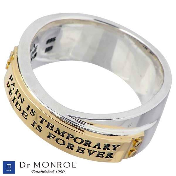 ドクターモンロー Dr MONROE シルバーリング K18YG 18金コンビ メンズ 指輪の画像