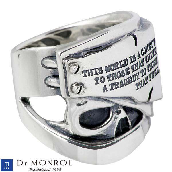8日までポイント5倍 ドクターモンロー Dr MONROE シルバーリング メンズ スカル ドクロ 指輪の画像