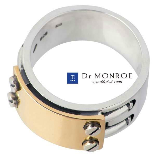 Dr MONROE（ドクターモンロー） シルバーリング K18 YG メンズ 指輪