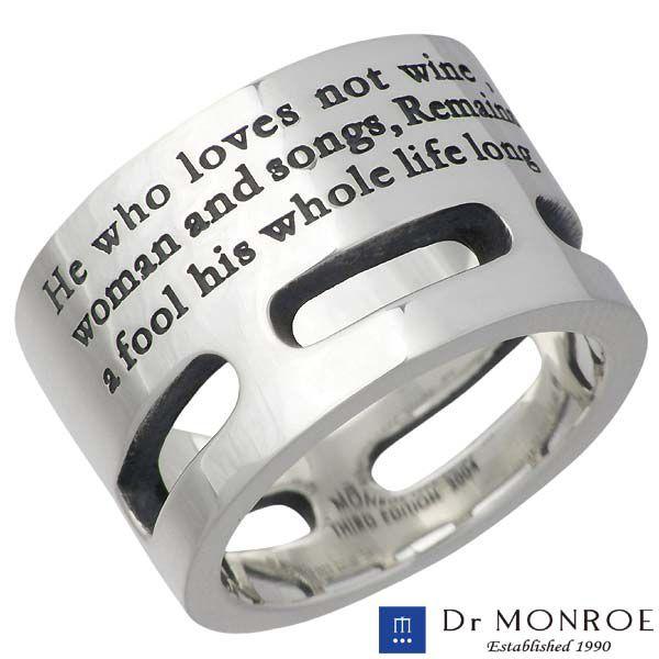 最新コレックション ドクターモンロー Dr Monroe シルバー リング メンズ 指輪 安い購入 Lespakigali Com