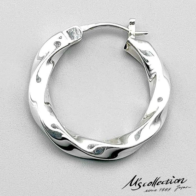 M'S COLLECTION（エムズコレクション） シルバー フープ ピアス メンズ