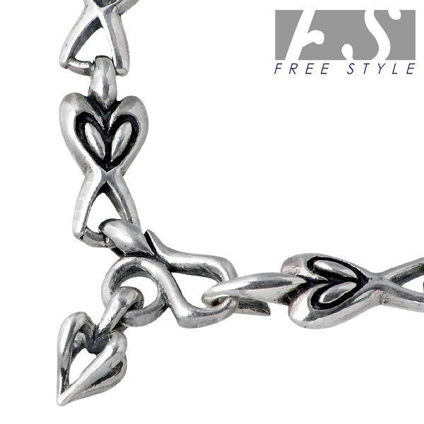 シルバー ハート型ブレスレット 楽天市場】サージカルステンレスブレスレット ハート ブレスレット