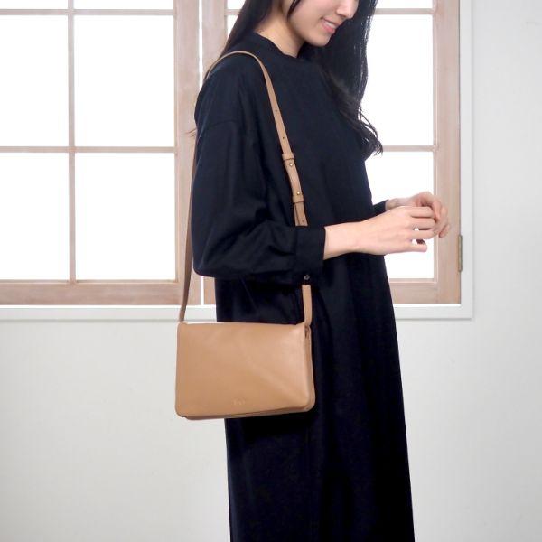 ショルダーバッグ 本革 シープレザー 斜めがけ 肩掛け レディース ポシェット 財布 長財布 バッグ ミニショルダーバッグ Sigh ブランドの画像