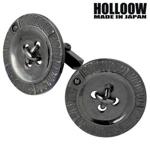 HOLLOOW（ホロウ） 29日までポイント5倍 ロゴ シルバーカフスボタン