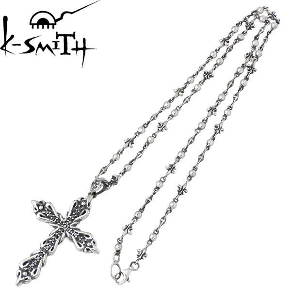 ケースミス K-SMITH シルバークロス ネックレス L CZの画像