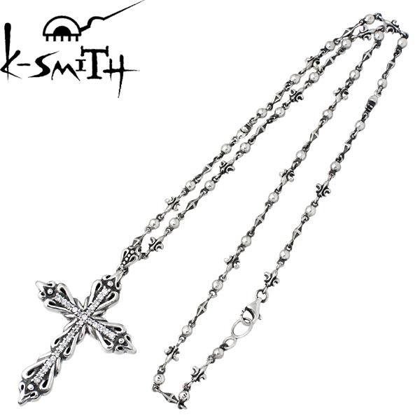 ケースミス K-SMITH シルバークロス ネックレス L CZの画像