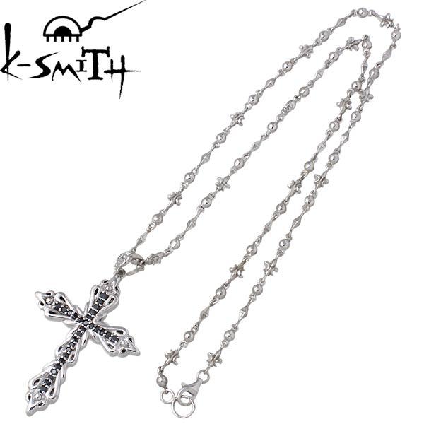 ケースミス K-SMITH シルバークロス ネックレス L CZの画像