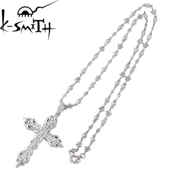 ケースミス K-SMITH シルバークロス ネックレス L CZの画像