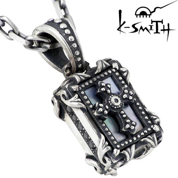 ケースミス K-SMITH リバーシブル シルバーネックレス L ブラックCZの画像