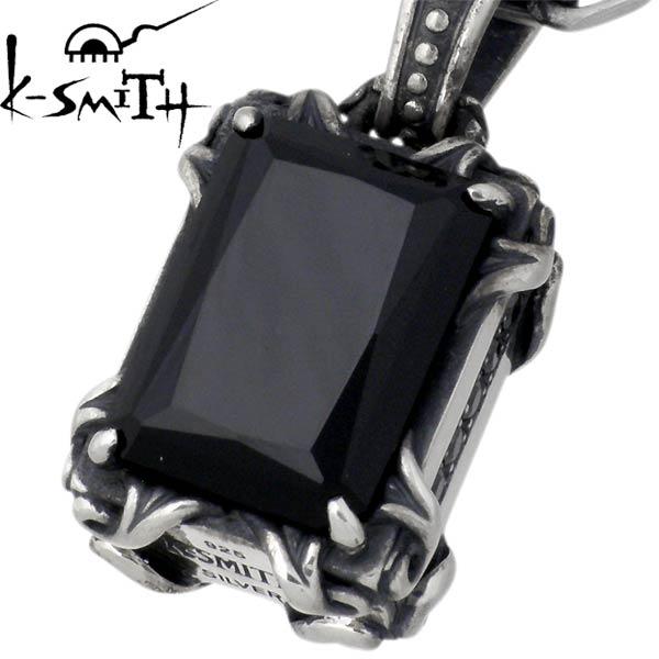 ケースミス K-SMITH リバーシブル シルバーネックレス L ブラックCZの画像