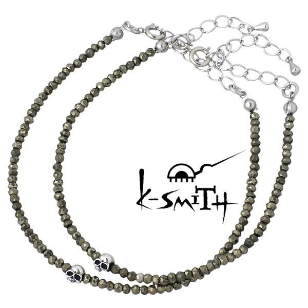 ケースミス K-SMITH パイライト ブレスレット スカル ペア