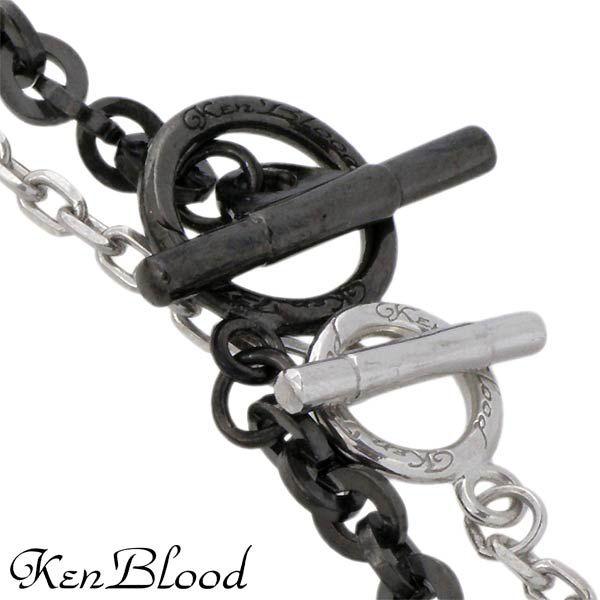 8日までポイント5倍 ケンブラッド KEN BLOOD エンカウンター シルバーペア ブレスレット ブラック シルバーダイヤモンドの画像