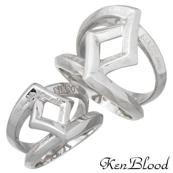 8日までポイント5倍 ケンブラッド KEN BLOOD クロスローズ シルバーペア リング 指輪
