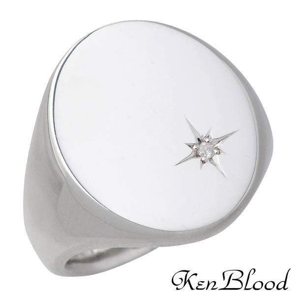 ケンブラッド KEN BLOOD シルバーダイヤモンド リング シャイン メンズ 指輪
