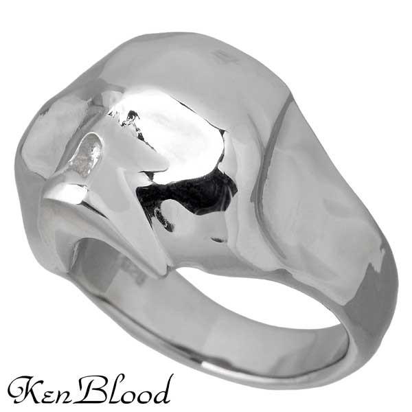 8日までポイント5倍 ケンブラッド KEN BLOOD スカル シルバーリング 指輪 ドクロ 15〜27号の画像