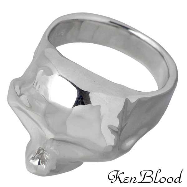 8日までポイント5倍 ケンブラッド KEN BLOOD スカル シルバーリング 指輪 ドクロ 15〜27号の画像