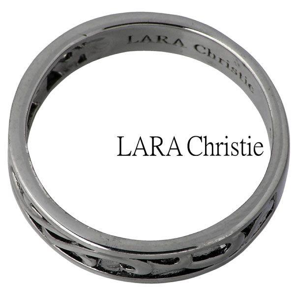 8日までポイント5倍 ララクリスティー LARA Christie シルバーリング 指輪 ペアー ランソー ホワイト ブラックの画像