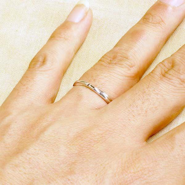 8日までポイント5倍 ラバーズリング Lovers & Ring K10 ホワイトゴールド リング ブラックダイヤモンド 指輪 5〜23号 刻印無料の画像