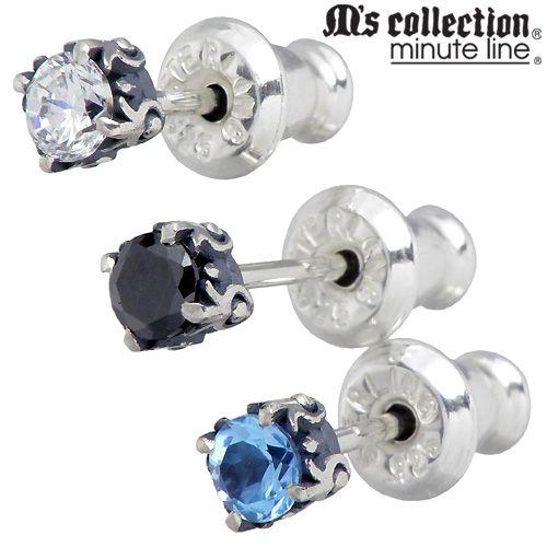 M'S COLLECTION シルバースタッドピアス M'S COLLECTION（エムズコレクション） 23日までポイント5倍 ミニッツ