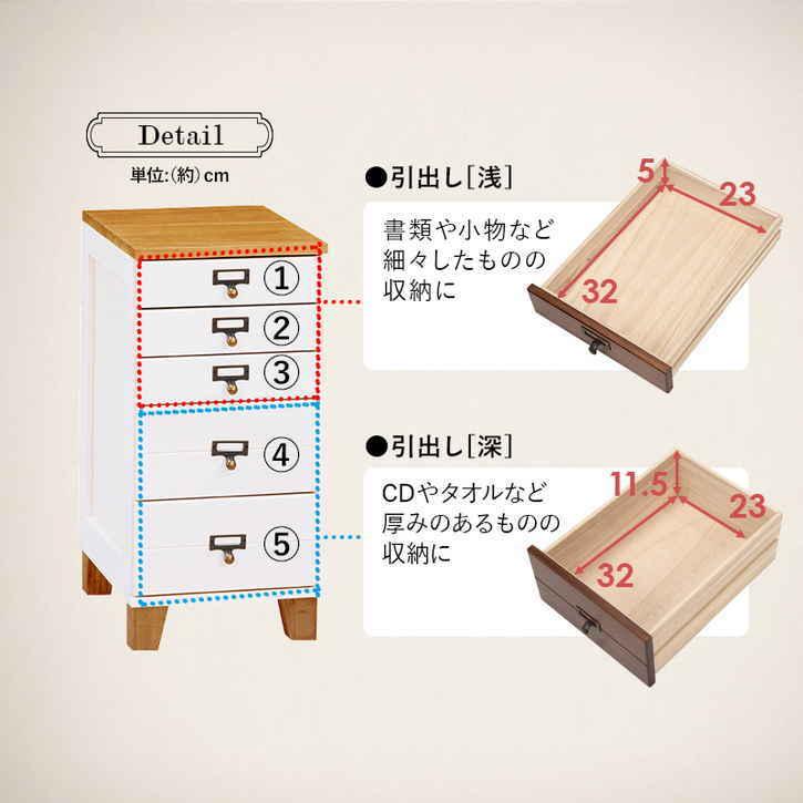 桐製 書類 チェスト A4 5段 リビング キッチン 収納 北海道追加送料 沖縄離島別途送料見積もりの画像