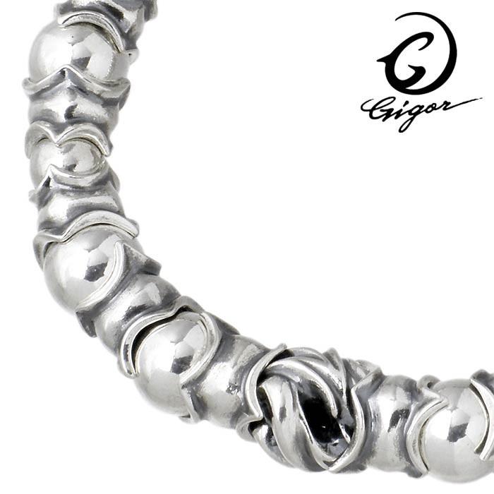 GIGOR（ジゴロウ） シルバーレザー ブレスレット ダイラシス : Baby