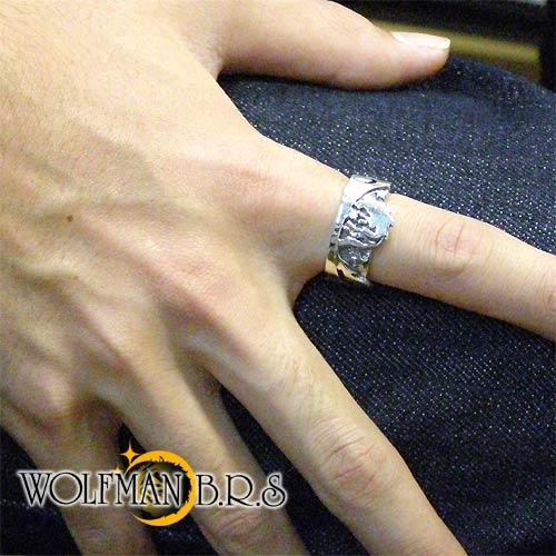 Wolfman b.r.s ムーンシャドウウルフリング ウルフマン ムーンシャドウ ウルフ リング 17～23号 指輪