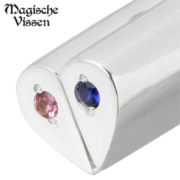 8日までポイント5倍 マジェスフィッセン Magische Vissen シルバーペアー ネックレス ストーン ハートの画像